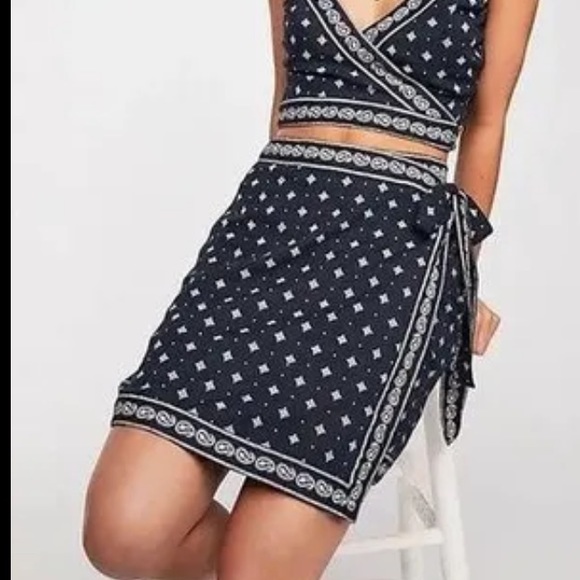 Free People Red A-Line Skirt - Picture 11 of 11